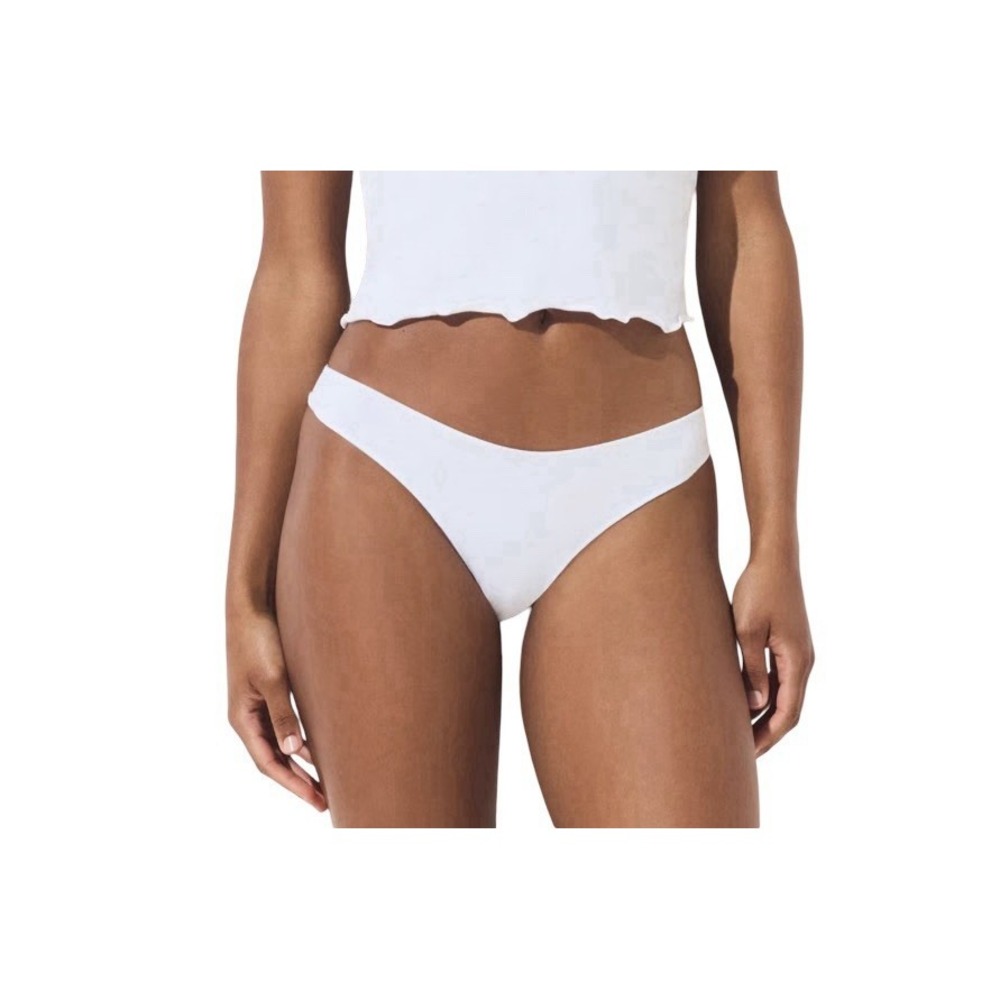 Skims Light Weight Cotton Thong - NEW - Snow - XXS